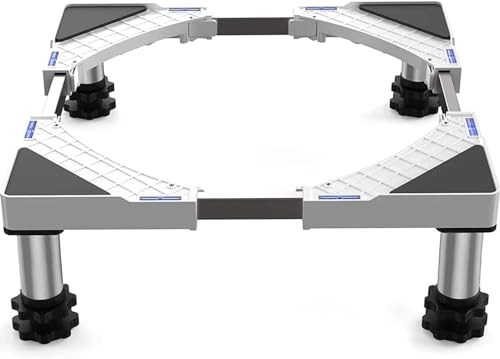 DEWEL Waschmaschine Untergestell Max 200KG Verstellbare Waschmaschine Sockel Untergestell für Waschmaschine Trockner Kühlschrank,Breite 44,8–69 cm, Höhe 13–17 cm Waschmaschine Untergestell