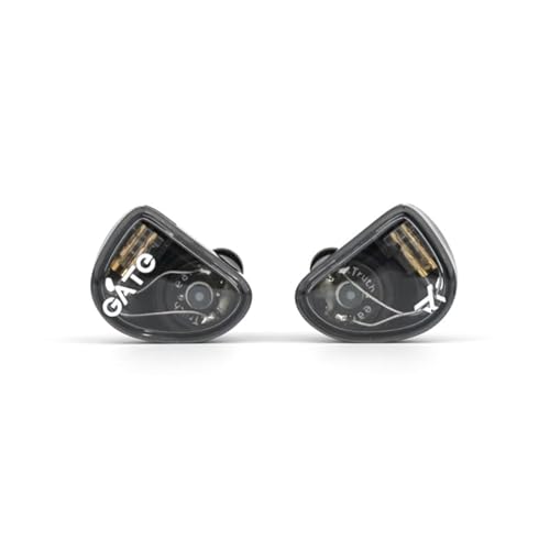 Truthear Gate In-Ear-Kopfhörer, dynamischer Treiber, 3,5 mm, austauschbares Kopfhörerkabel, mit Mikrofon, Schwarz