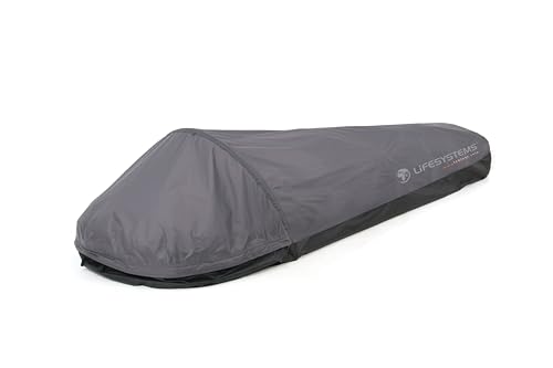 Lifesystems Unisex – Erwachsene Venture Solo Bivi für schnelle und leichte Abenteuer Survival Zelt, grau, Hooped