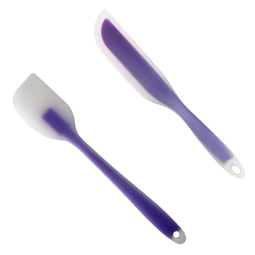 2 Stück Flexibler Silikon Spatel,Flexibler Silikon Spatel Kompatibel mit Thermomix TM6 TM5 TM31 Hitzebeständige Spatel Kleine Spatel Schaber für Mischtopf, Backen