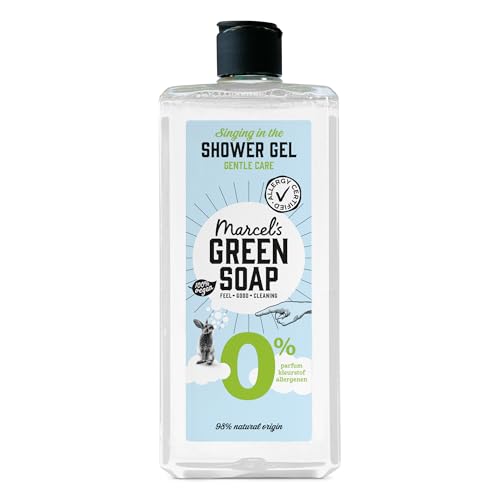 Marcel's Green Soap - Duschgel 0% - Hypoallergen - Mikroplastik-freie Formel - Recycelte Plastikflasche - 99% biologisch abbaubar - Vegan