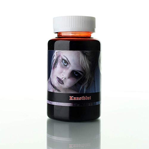 KOH Kunstblut 250 ml Halloween Premium-Filmblut, Fake Blood Zombie Schminke, Vampir Schmicke, Fakeblut, Fastnacht