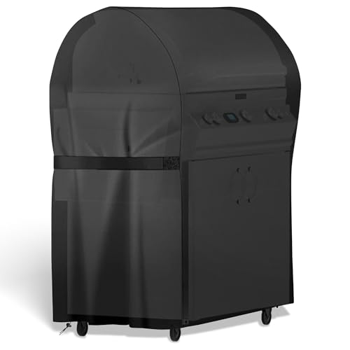 AZOMKER Grillabdeckung Wetterfest, Abdeckung Grill, Abdeckhaube Gasgrill, Grillhaube (77 * 67 * 110 cm/ 30 * 26 * 43 in)