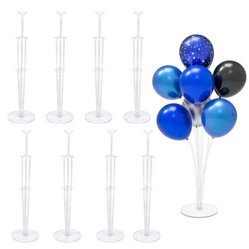 Ballon Stick Halter,8 pcs Ballonständer Tisch,Luftballons Ständer Halter,Luftballons Halter Sticks,Balloon Stand Kit,Ballonzubehör,Ballonständer,Party Dekoration Zubehör (A)