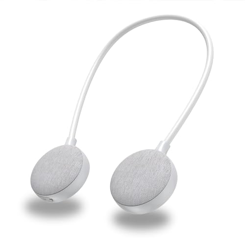 WINCARE Neck Speaker, Wearable Speaker, Bluetooth 5.0, Wireless TV 3D Surround Shoulder Speaker, TF Card Compatible, Hands-Free Calling, Sports, Hearing Loss for The Aged (Grey) us