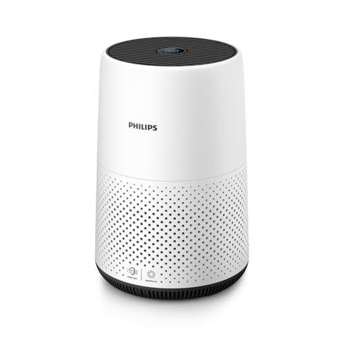 Philips Series 800 Luftreiniger – entfernt Pollen, Staub, Viren und Allergene* in Räumen mit bis zu 49 m², 3 Geschwindigkeitsstufen, Sleep-Modus, Ersatzfilter: FY0900 (AC0820/10)