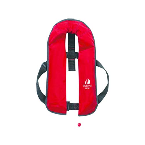 12skipper Automatik Rettungsweste ISO 165N Waistbelt, Schwimmweste, rot
