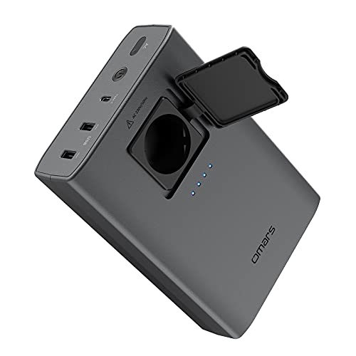 Omars 24000 mAh/88Wh Laptop-Ladegerät, Ladegerät mit großer Kapazität und 90-W-Wechselstrombuchse, 18 W USB C, PD-Eingang/Ausgang, USB-A-Ausgang, Notfall-Schnellladeakku