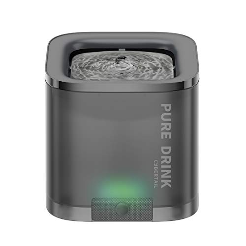 PETKIT CYBERTAIL Katzen Trinkbrunnen, Hundewasserspender, 1,85L Katzen Hunde Wasserbrunnen, Intelligentes LED-Licht, Extrem Leiser, Hygienischer Wasserspender Trinkbrunnen für Katzen Hunde