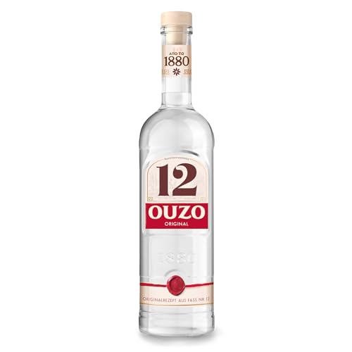 Ouzo 12 - das griechische Original - aromatich - neat oder auf Eis - 1 x 0.7 l - 38 vol