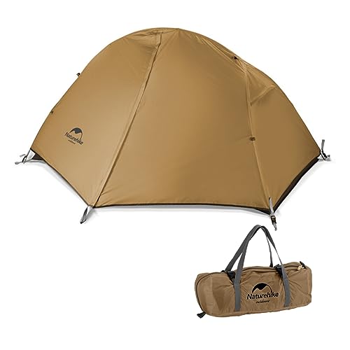 Naturehike Leichtes Zelt für 1 Person Wasserdicht Tragbar Geeignet für Radfahren/Wandern/Camping/Rucksackwandern im Freien