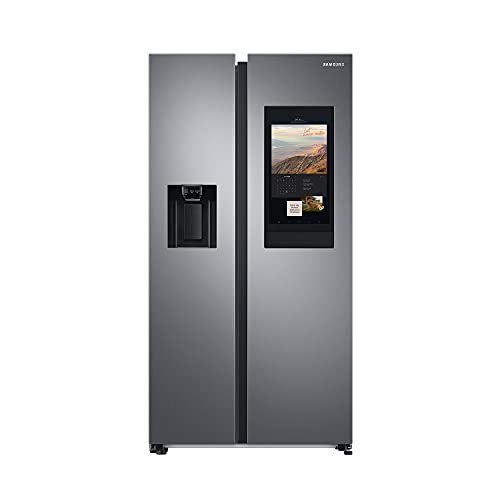 Samsung RS6HA8880S9/EG Side-by-Side Kühlschrank, 178 cm, 614 ℓ, 225 ℓ Gefriervolumen, Family Hub, Edelstahl Look