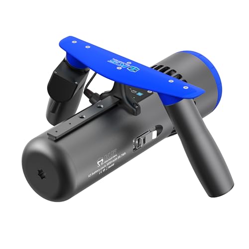 Edge K5 Unterwasser-Scooter, 50 m Wasserdicht, 60 Minuten Laufzeit, Sea Scooter mit 3 Geschwindigkeitsstufen, tragbarer Transport im Flugzeug, Ideal zum Schnorcheln, Sporttauchen und für Pools, Blau