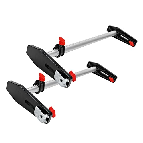 BESSEY Türfuttermontagestrebe TMS-SET, 2 Stück, Fixiert und stützt Türfutter, mit Feststellschraube für genaueres Arbeiten, 1,36 Kg