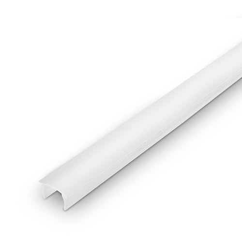BRILONER - Pimp your Panel Diffusor weiße Optik, Kunststoffprofil, Zubehör Akustik Paneele, Spaltenbreite 12-13 mm, klemmbar, kürzbar, 1,3m, Weiß