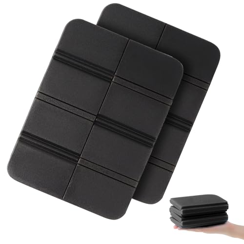 WUFANC Sitzkissen Outdoor Faltbar 2er Set, Tragbare wasserdichte XPE Sitzunterlage Outdoor, Wärmeisoliert und Langlebig, Geeignet für Camping, Picknicks, Spielplätze, Stadien von Sitzpolster