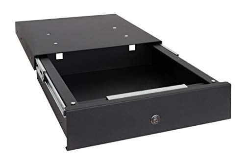 ARREGUI Box-in 22000-S1 Tresor zur Tarnung im Küchensockel, 9,8x41x45 cm, 12 L, schwarz