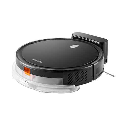 Xiaomi Robot Vacuum E5 – Saug- und Wischroboter mit 2000Pa Saugleistung, 400ml Staubbehälter, 110 Min. Akkulaufzeit, intelligente Navigation, App- & Sprachsteuerung, Schwarz