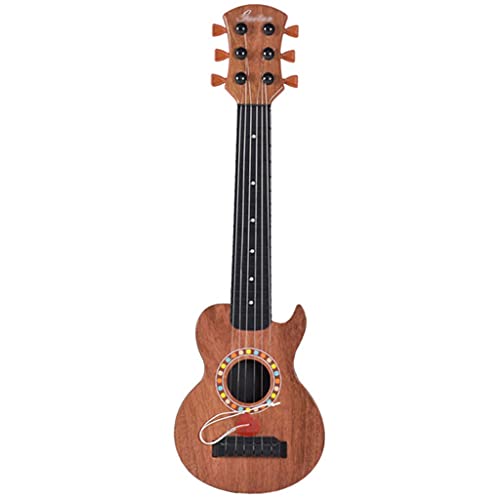 XYF Retro-Akustikgitarre 18 Zoll Tragbare Kleine Gitarre Kinder-Ukulele Kann Früh Gespielt Werden, Um Kinderanfängern Das Erlernen Von Stahlsaiten Beizubringen (Color : A, Size : 18 INCHES)