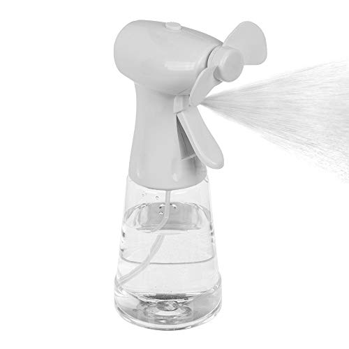 Bahia Vista Sprüh-Ventilator SbV915 - Handventilator mit Sprühflasche - batteriebetrieben - 22 cm, 300 ml - weiÃŸ