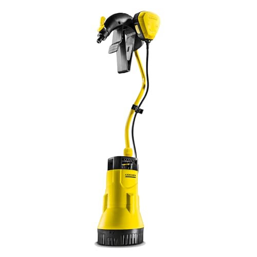 Kärcher Single Kunststoff Fasspumpe BP 1 Barrel (Bewässerung mit Regenwasser, 400 Watt, 3800 l/h), Gelb