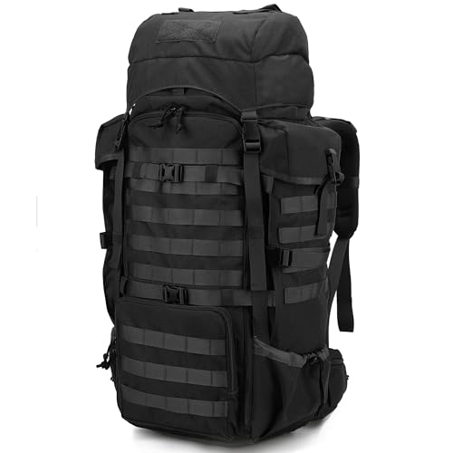 Mardingtop 70L Militär Rucksack Trekkingrucksack mit Regenschutz Wanderrucksack im Freien Große Kapazität Taktischer Rucksack für Wandern, Bergsteigen und Reisen