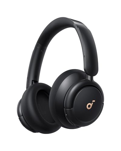 soundcore by Anker Q30 Bluetooth Kopfhörer, Hybrid Active Geräuschisolierung, Individuelle Modi, Hi-Res Sound, EQ in App, 40h Akku, bequemer Halt, Verbindung von 2 Geräten (Schwarz)