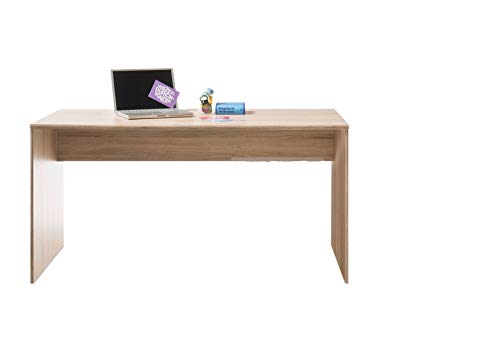 Stella Trading Schreibtisch 150 cm breit, Eiche Sonoma Nachbildung, BxHxT 150x75x75 cm