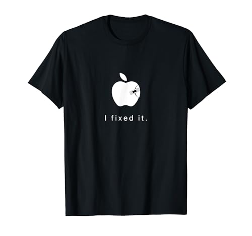 I Fixed It Lustiger Nerd Computer IT Sprüche Geschenk T-Shirt