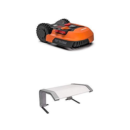 WORX Landroid M WR143E Mähroboter/Akkurasenmäher für Gärten bis 1000 qm/Selbstfahrender Rasenmäher für einen ordentlichen Rasenschnitt + Landroid Landroid-Garage