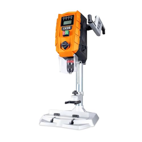 IXES Tischbohrmaschine IX-DBP60 | Digitaldisplay | LED-Licht & Laser | Bohrfutter 1,5 13mm | 710 W | 2-Gang Bohrmaschine mit variabler Drehzahl: 170 880/490 2600 min-1
