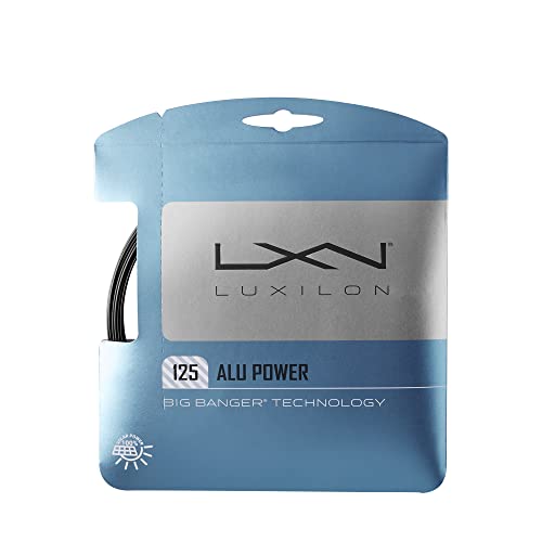 Luxilon Tennissaite ALU Power, Polyester, 12,2 m, Schwarz