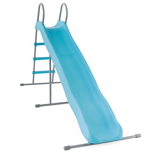 Intex 44107 – Kinderrutsche für den Garten, Stahl und Kunststoff, Blau, 251x84x147 cm
