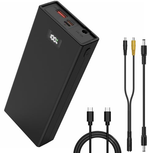Tragbarer DC 12 V wiederaufladbarer Lithium-Ionen-Akku, USB-Ausgang, Externer Akku für LED-Streifen, CCTV-Kamera, Ladetelefon (A20)