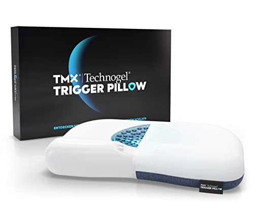 TMX® Trigger Pillow | Orthopädisches und ergonomisches Kopfkissen | Für Rücken-/Seiten- & Bauchschläfer | Unterstützung und Entlastung des Kopf-, Nacken- & Schulterbereichs
