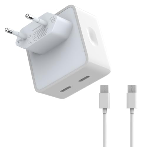 35W Dual USB C Port Power Adapter für iPhone 16 15 14 13 12, iPhone Netzteil USB C Schnellladegerät Ladegerät Stecker für iPhone 16 15 14 Pro/16 15 14 Pro Max/16 15 14 Plus mit 1 Typ C Datenkabel