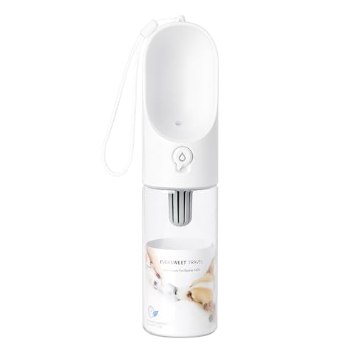 PETKIT Eversweet Wasserspender, Trinkflasche für Hunde, Reisen, für Haustiere, BPA-frei, antibakteriell, 400 ml (weiß)