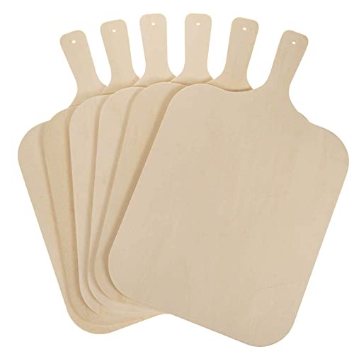 SIDCO Flammkuchenbrett 6 x Pizzabrett Servierbrett Vesperbrett Holzbrett Flammkuchen