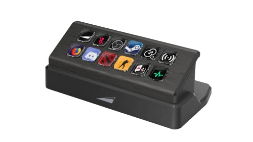 Mountain DisplayPad mit 12 Display-Tasten - Ergonomisch & Kompakt - Controller für Gaming, Streaming, Content Creation - USB Typ-C - Base Camp™ Software
