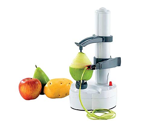 NEEZ Automatischer Apfelschäler Kartoffel Gemüse Spiralschneider Obst Schälmaschine Cutter Drehbares Küchenwerkzeug Einfach Elektrischer Schäler und Entkerner