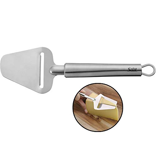 Silit Classic Line Käsehobel 24 cm, Edelstahl poliert, Käseschneider, scharfe Klinge mit Verzahnung, spülmaschinengeeignet