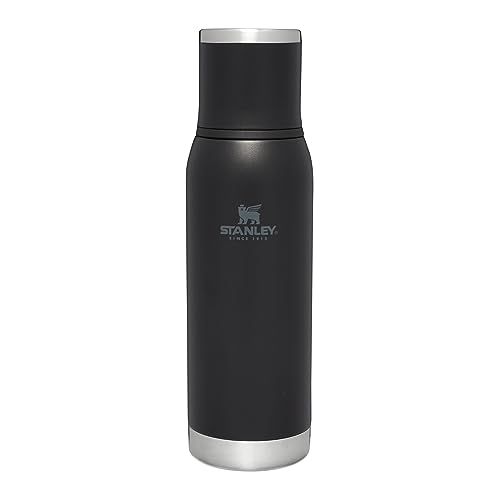 Stanley Adventure To-Go Thermosflasche 1.0L - 25 Stunden Heiß - 27 Stunden Kalt - Auslaufsicher - Isolierter Deckel - Doppelwandige Vakuumisolierung - BPA-Frei - Black