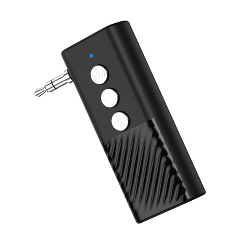 OQIMAX Bluetooth 5.3 Transmitter und Receiver 2 IN 1, Mini Bluetooth Sender Klinke, AUX Bluetooth Adapter mit 3.5mm Klinke für Stereoanlage Flugzeug MP3 Auto, Unterstützt TF-Karte, Freisprechanrufen