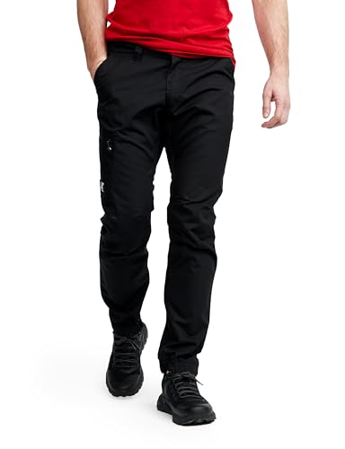 RevolutionRace Outdoor Basic Pants für Herren, Wanderhose für viele Outdoor-Aktivitäten, Black, XL