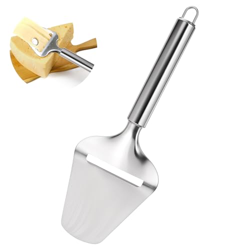 Tyqour 1 Stück Edelstahl Käseschneider, Käsehobel aus Rostfreiem Edelstahl, Cheese Slicer, Käsemesser für Hart- und Schnittkäse, Käsehobel für Schneiden von Käse, Gemüse, Kartoffeln