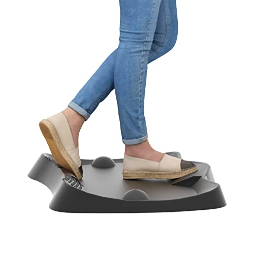 LargeLeaf Stehmatte ergonomisch Anti-Ermüdungs-Steh-Schreibtisch-Matte – Ergonomische, Nicht Flache Kissenmatte mit Fußmassage-Pad für den Büro- und Heimboden (Fußmassage)