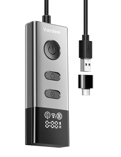 VAYDEER Maus Jiggler Maus Beweger Home Office mit APP, Metall USB Mausbeweger [Fernbedienung] [Timer-Funktion] simuliert Bewegung, um den Computer am Schlafen zu hindern, Plug-and-Play (S5 Pro)