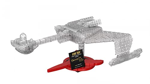 BlueBrixx Pro Star Trek Klingon D7 Klasse Schlachtkreuzer Getarnt – Midsize-Modell für Erwachsene und Kinder – 580 Klemmbausteine – Offiziell lizenziert – Bewegliche Flügel – 104957