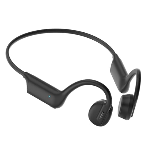 LOBKIN Knochenschall Kopfhörer Bluetooth 5.3 - Open Ear Kopfhörer schweißresistente Outdoor Kabellos Sport Kopfhörer mit Mikrofonen für Radfahren Laufen, 7 Stunden Spielzeit