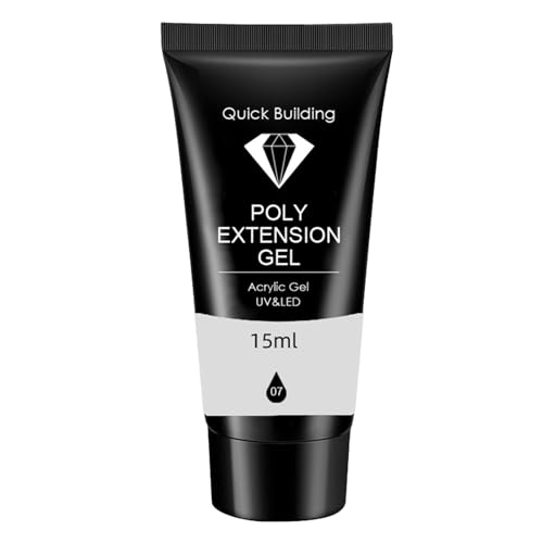 Aufbaugel, Versiegelungsgel für Gelnägel, 15ml UV Nagellack Gel Nagelverlängerung Acrylgel für Nägel, Extension Farbgel Builder Gel Poly Nagel Gel, für Maniküre Reparatur Nail Art Design (G, 15ml)